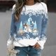 thumbnail image 1 of Camiseta impresa para mujeres Ichuanyi Women Mangas largas BLUSA COLLA RED REDED COLLA COMPLIS ICHUANYI WER202308211123, 1 of 5