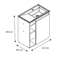 thumbnail image 4 of Mueble de Baño Lotus Color Nude 102456, 4 of 4