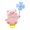 Pink, variant on XMMSWDLA Hawaiian Themed Party Decorations Creative Cute Bicycle Electric Vehicle Decoration Animals Doll Strap Motorcycle Bicycle Decoration Gift 90s Party Decorations