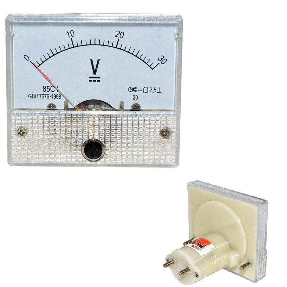 DC 0-30V 0-10A 85C1 GB/T7676-98 Analog Panel Voltmeter Ammeter Gauge Meter NEW 