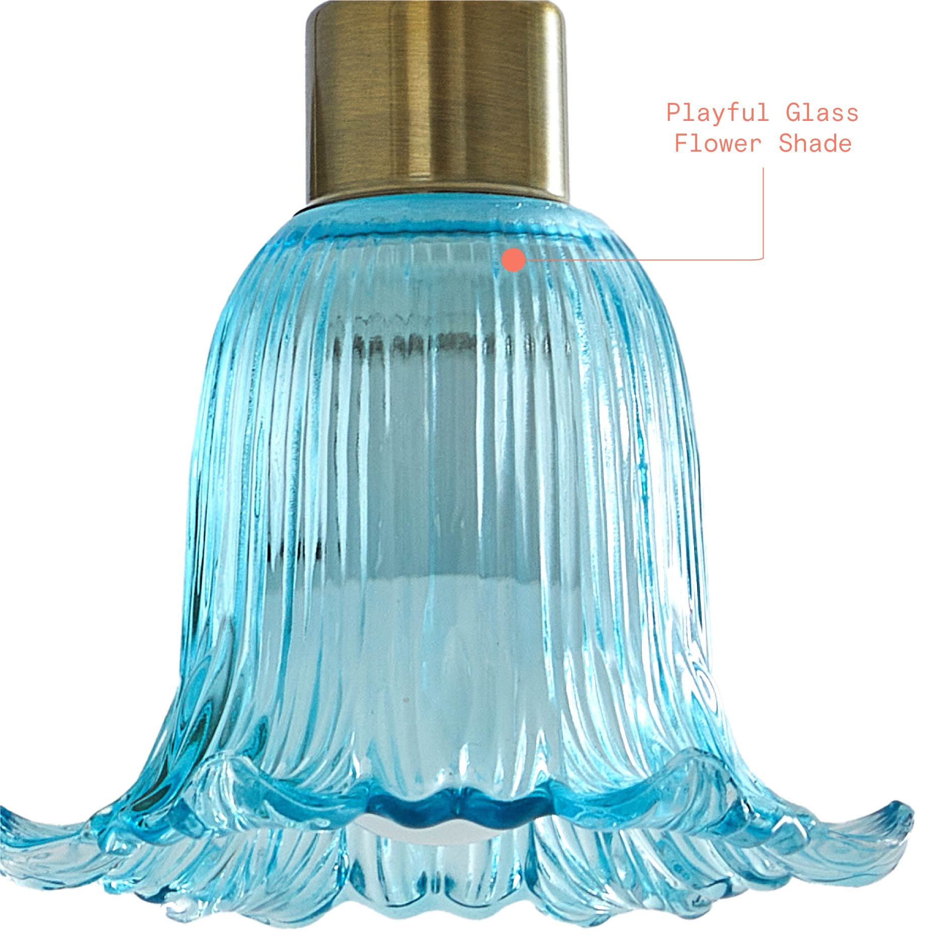 Beautiful Blue Flower Petal LED Rechargeable Wall Sconce by Drew Barrymore