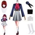 thumbnail image 2 of Disfraz de Cosplay de Anime Oshi No Ko Kana Arima para mujer, chaqueta, faldas, uniforme, traje de niña, ropa de fiesta de Halloween, 2 of 4