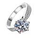 thumbnail image 4 of Anillo de mujer Jadeshay Moissanita 1 quilate Oro blanco, 4 of 8