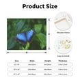 thumbnail image 2 of Zufioo Blue Morpho butterfly Print Canvas Decorative Painting with Solid Wood Frame Art Decoration, Suitable for Home and Office Wall Decoration, 2 of 6