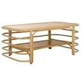 thumbnail image 4 of Safavieh Maestro Coastal Hibiscus Coffee Table, Natural, 4 of 12