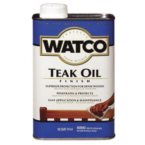 Watco Interior/Exterior Teak Oil Wood Finish - 1 Quart