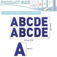 thumbnail image 2 of Uxcell Letter Stickers, Self Adhesive Vinyl Large Alphabet Number Stickers for Arts DIY Craft Flash Dark Blue 24Pcs, 2 of 7