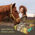 thumbnail image 3 of Horse Blanket for Women 60 X 50 in, Horse Gifts for Women, Horse Lovers Gift, Birthday Gift for Women Horse Lovers, Horse Themed Gifts, Cowgirl Gifts, Equestrian Gift, Brown, 3 of 6