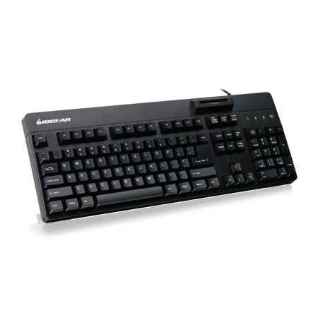 UPC: 0881317519818 | IOGEAR 104-Key Keyboard with Built-in Common Access Card Reader  Black