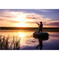 thumbnail image 2 of wall26 - Mature Man Fishing from The Boat on The Pond at Sunset - Removable Wall Mural | Self-Adhesive Large Wallpaper - 100x144 inches, 2 of 6