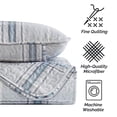 thumbnail image 5 of Southshore Fine Living Inc. Juego De Ropa De Cama De Tamaño Queen De 3 Piezas, Edredón A Cuadros Tamaño Matrimonial O Queen Con 2 Fundas, Colcha De Microfibra Para Cama Queen O Matrimonial, Juego De C, 5 of 5