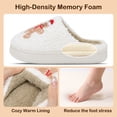 thumbnail image 4 of TEAHOO Toddler Christmas Slippers Gingerbread Man Non-Slip Warm Indoor Bedroom Holiday Slippers White Christmas Trees Toddler 8, 4 of 7