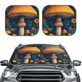 thumbnail image 2 of Fotbe Vintage Blue Leaf Mushroom 2-Piece Car Windshield Sun Shade | Sun Blocker for Car Windshield | Foldable Automotive Interior Accessories for Sun Protection-Small, 2 of 7