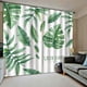 thumbnail image 3 of Toystoory Cortinas de ventana de moda de hoja verde, cortinas de tela lavables para plantas, decoración de ducha de poliéster para sala de estar, 2 uds. Sombras de ventana L Toystoory HA011124-03, 3 of 6