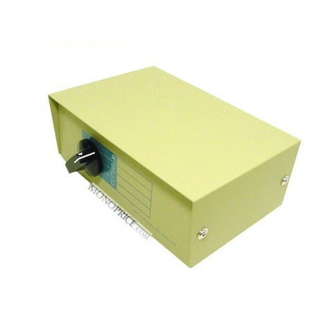 UPC: 0844660013433 | Monoprice 4×1 DB9 Female Manual Data Switch Box
