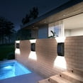 thumbnail image 5 of Fufafayo under $5 Outdoor Wall Lights, Up Down Lights, Modern Wall Sconce IP65 Waterproof, Exterior Lighting Fixtures for Porch, Patio, Garage, 2 Pack, 5 of 9