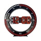 thumbnail image 2 of Reloj de pared digital moderno con alarma LED 3D, temperatura, fecha y pantalla de 12/24 horas. Reloj electrónico de mesa USB para el hogar y la oficina. Cuenta roja en segundo, 2 of 9