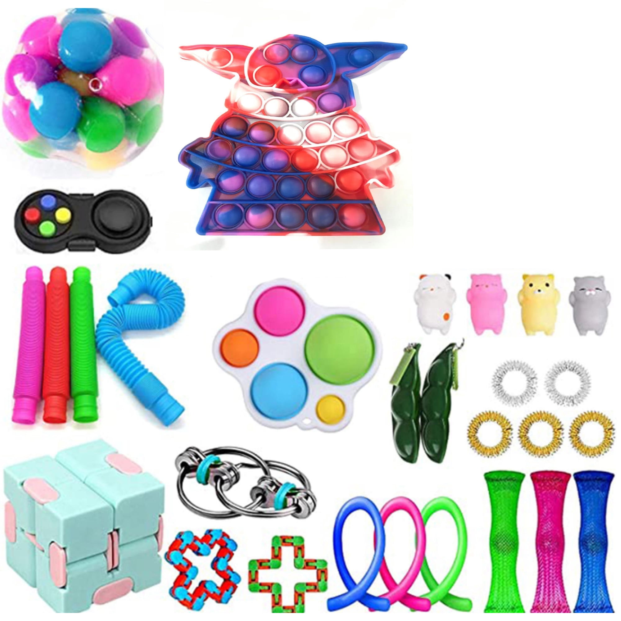 12Pcs Figit Fidget Sensory Bundle Toys Stress & Anxiety Relief ADHD Vent Toys 