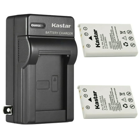 Kastar 2-Pack Battery and AC Wall Charger Replacement for Nikon EN-EL5 CP1 Battery  Nikon MH-61 Charger  Nikon Coolpix P530  Coolpix P5000  Coolpix P5100  Coolpix P6000  Coolpix S10  Coolpix P4 Camera
