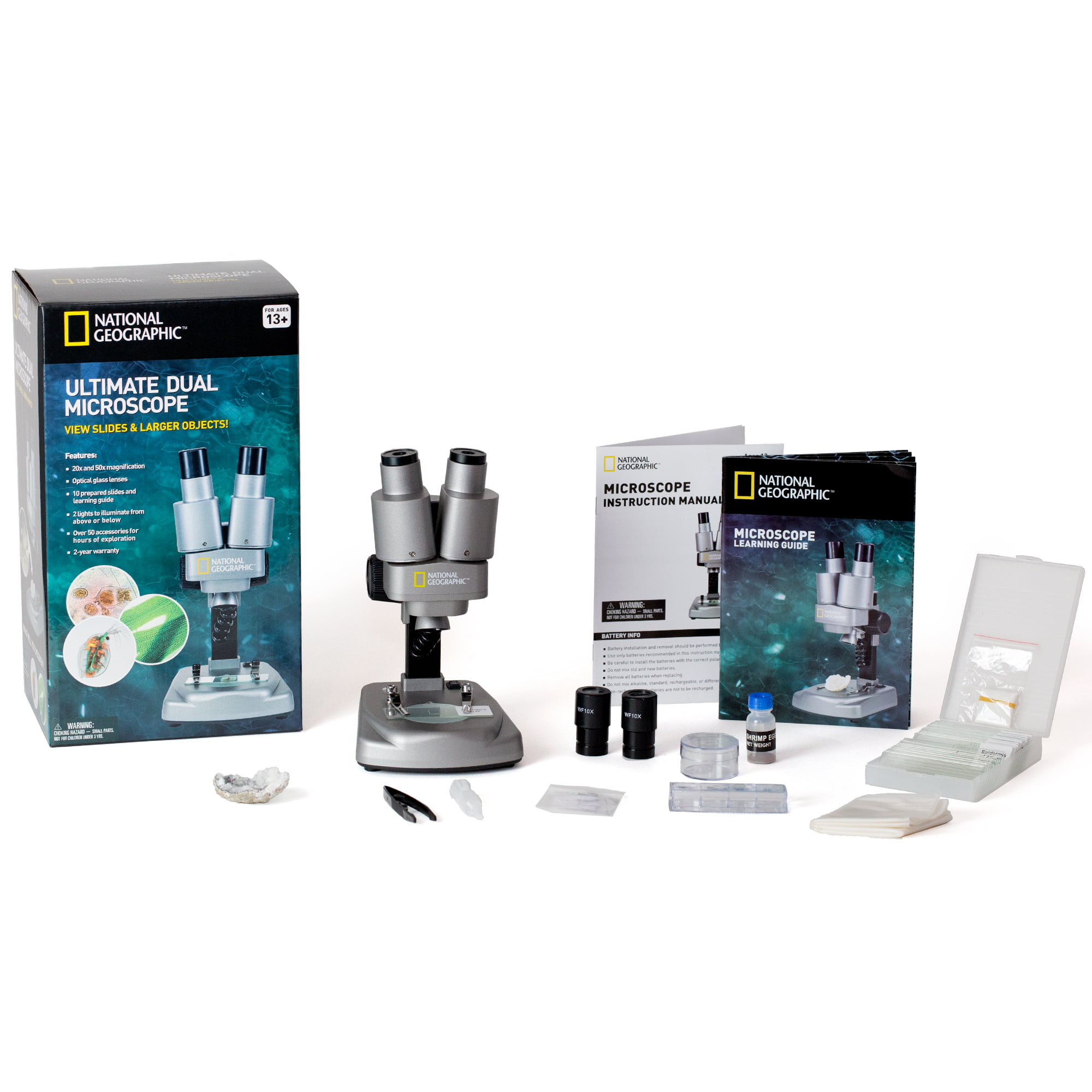 Microscope by National Geographic - Dual Purpose Illumination and