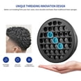 thumbnail image 4 of Juego de cepillos para rizar FIABC Silicone Twist Hair Afro Pick Black, 4 of 9