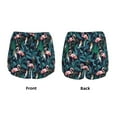 thumbnail image 5 of Vsdgher Flamingos And Birds Print Women's Running Double Layer Shorts High Waisted with Pockets Elastic Yoga Workout Athletic Gym Sports, 5 of 8