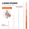 thumbnail image 3 of Aluminum Alloy Telescopic Measuring Rod 16 Feet 8 Sections Double Sided Scale 1 8 Inch Leveling Stick with Bubble Level and Carrying Bag for House Wall Floor Survey, 3 of 6