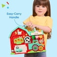 thumbnail image 3 of Battat Barnyard Busy Board Interactive Activity Board for Toddlers 12 Months +, Educational Sensory Toy, 3 of 7