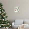 thumbnail image 3 of Stupell Industries Snowman on Snowy Path Holiday Painting Black Framed Art Print Wall Art, 11 x 14, 3 of 9