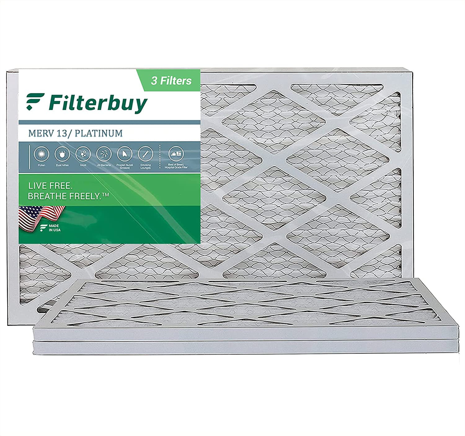 18x36x1 Ultimate Allergen Merv 13 Replacement AC Furnace Air Filter 6 Pack 