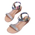 thumbnail image 2 of Summer Plus Size Casual Women's Elastic Beach Wedge Sandals Summer Sandals Blue 38, 2 of 8