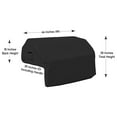 thumbnail image 3 of TiaGOC Built-in Grill Cover Made of 12 Oz Waterproof Fabric with Air Pocket & Elastic for Snug Fit (44" W x 30" D x 26" H Inches, Black), 3 of 9