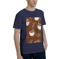 thumbnail image 2 of Bingfone Sloths Need More Coffee Men'S Loose Fit Short-Sleeve Pocket T-Shirt, 2 of 7