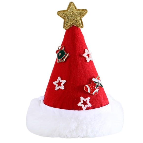 Christmas Pet Hat Festive - Star Cat Party Hat Dog Costume Cap Kitten Cone Hat