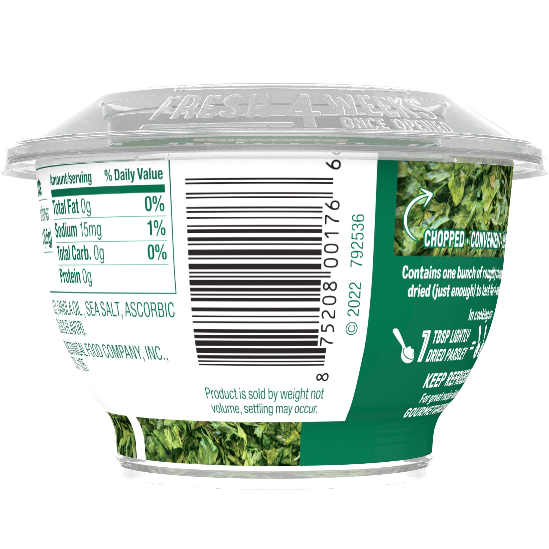 Gourmet Garden Lightly Dried Chopped Parsley, 0.35 oz Cup