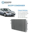 thumbnail image 3 of ECCPP Auto Parts Air Conditioning A/C AC Condenser Aluminum A/C AC Condenser Radiator for 3967 Hyundai Elantra 2013 Hyundai Elantra Coupe Elantra GT Forte Forte Koup 2013 Kia Forte5 2011 Kia Sedona, 3 of 7