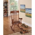 thumbnail image 1 of Sober Wooden Rocking Chair, Tobacco Brown, 1 of 1