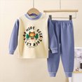 thumbnail image 2 of UAYOTSE Toddler Boys Pajamas & Dailywear Set Spring Outfits Contrast Color Sweatshirts and Pants Spring Set 2PC Long Sleeve Pajamas Set,Sizes 12-18 Months, 2 of 4
