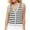 White, variant on Kovlvoll Womens Tops Casual Sleeveless Loose Cardigan Button up Striped V-Neck Sweater Vests Top