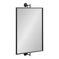 thumbnail image 1 of Kate and Laurel Darbridge Rectangle Pivot Mirror, Black 24x40, 1 of 9