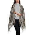 thumbnail image 3 of Junzan Lightweight Women'S Fashion Wooden Texture Printed Winter Fall Warm Scarves Scarf Shawl, 3 of 9