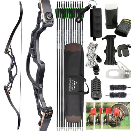 AMEYXGS Archery 62 Recurve Bow Kit ,Outdoor American Hunting