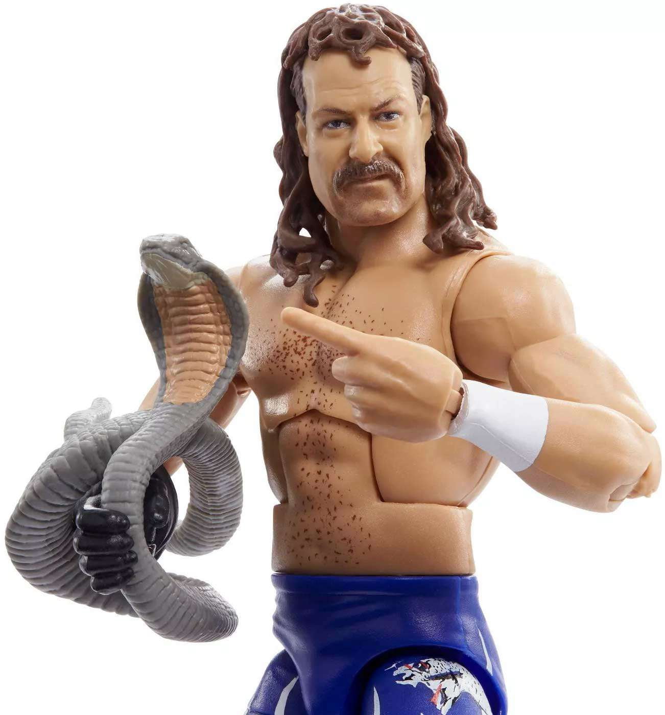 WWE Elite Legends Collectible Child Jake The Snake Roberts Action Figure, Plastic, 6.26" x 2.24"