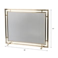thumbnail image 6 of Modern Ember Gatsby Mesh Fireplace Screen in Aged Brass - Single Panel, Steel Frame, 6 of 6