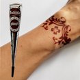 thumbnail image 1 of Pasta de tatuaje de Henna, conos de Henna temporal, Negro, Rojo, Natural, indio, pegatina de tatuaje temporal, cono de pintura de brazo corporal, nuevo, 1 of 5