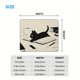 thumbnail image 2 of 1pc Cute Cat Mouse Pad, Funny Small Mousepad For Desk With Non-Slip Rubber Base, Black Animals Mouse Pads For Computer Wireless Mouse Office Decor Desk Accessories, 9.5×7.9 In, 2 of 4