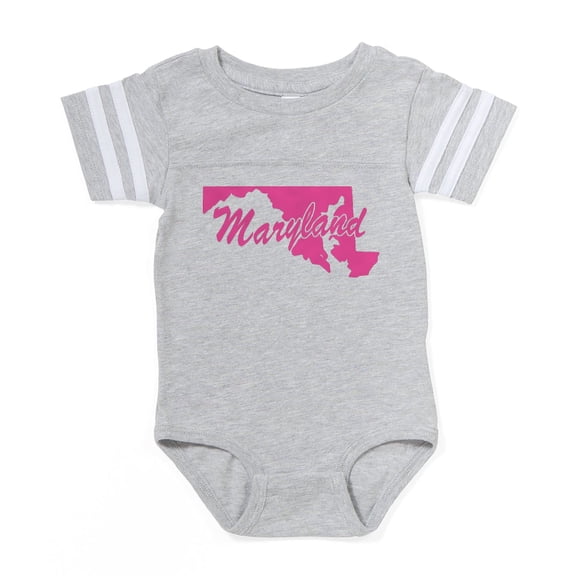 CafePress - Maryland - Cute Infant Baby Football Bodysuit
