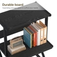 thumbnail image 4 of Desktop Printer Stand with 3 Tier Wood Storage Shelves,Under Desk Printer Table,Multi-Purpose Home Office Desk Organizer for Fax Machine, Scanner (Black), 4 of 8