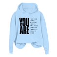 thumbnail image 4 of Tiweut You Are Enough Hoodie, You Are Enough Hoodie Men, You Are Enough Hoodie Women, You Are Enough Hoodies,Light Blue,2XL, 4 of 4