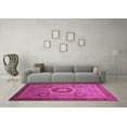 thumbnail image 3 of Ahgly Company Indoor Square Oriental Pink Modern Area Rugs, 6' Square, 3 of 4